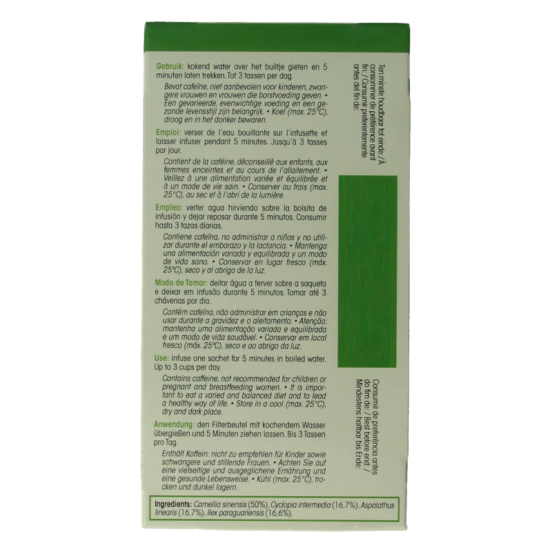 Physalis bio fat burner tea in 20 sachets, natural herbal tea for metabolism boost, shown in the image with tea sachets.
