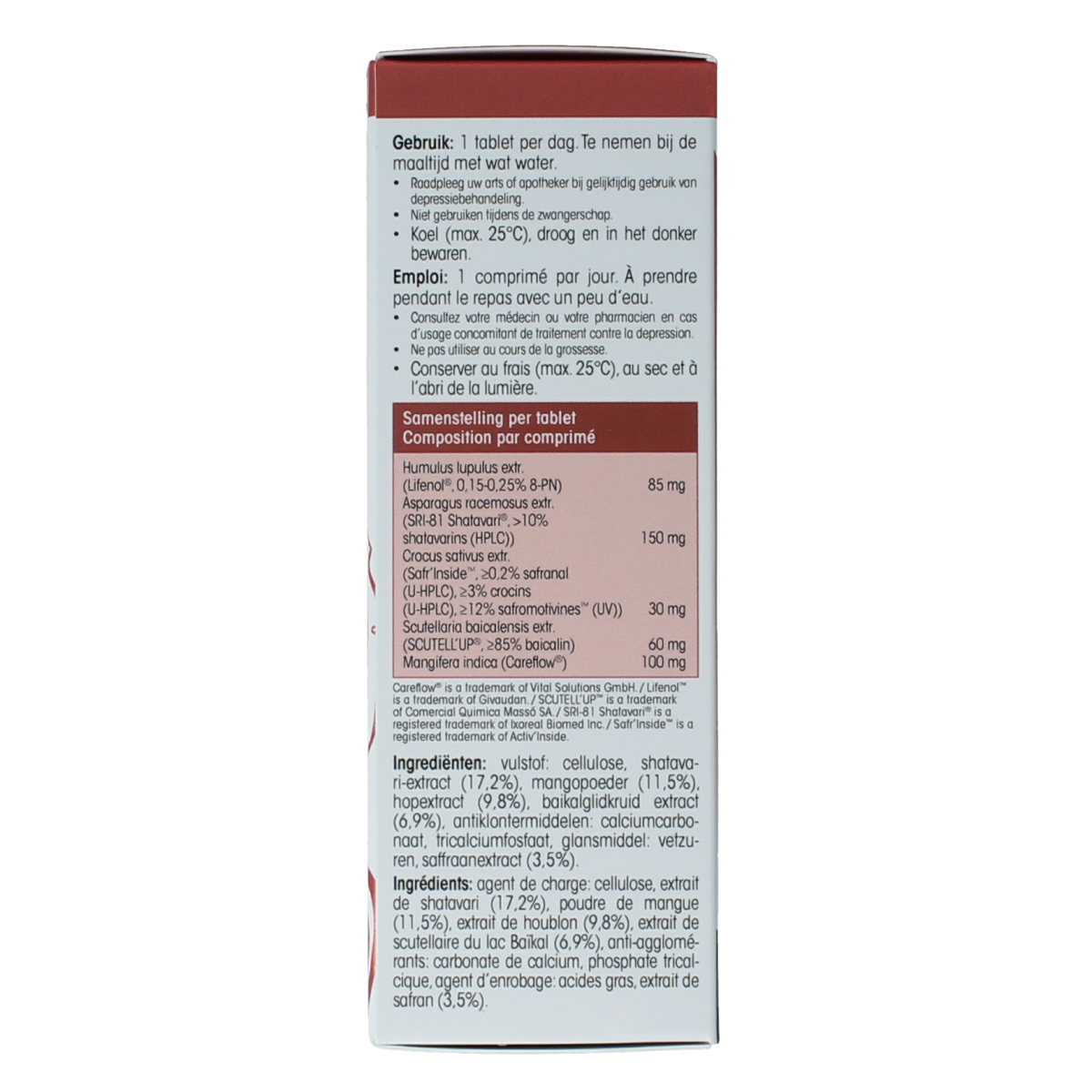 Physalis FemLibre Forte dietary supplement tablets in a bottle, natural herbal product for women's health.