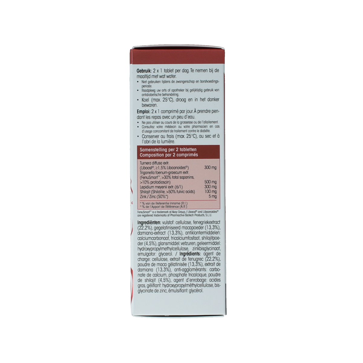 Physalis FemBoost dietary supplement tablets in a blister pack, natural herbal supplement for women's health.
