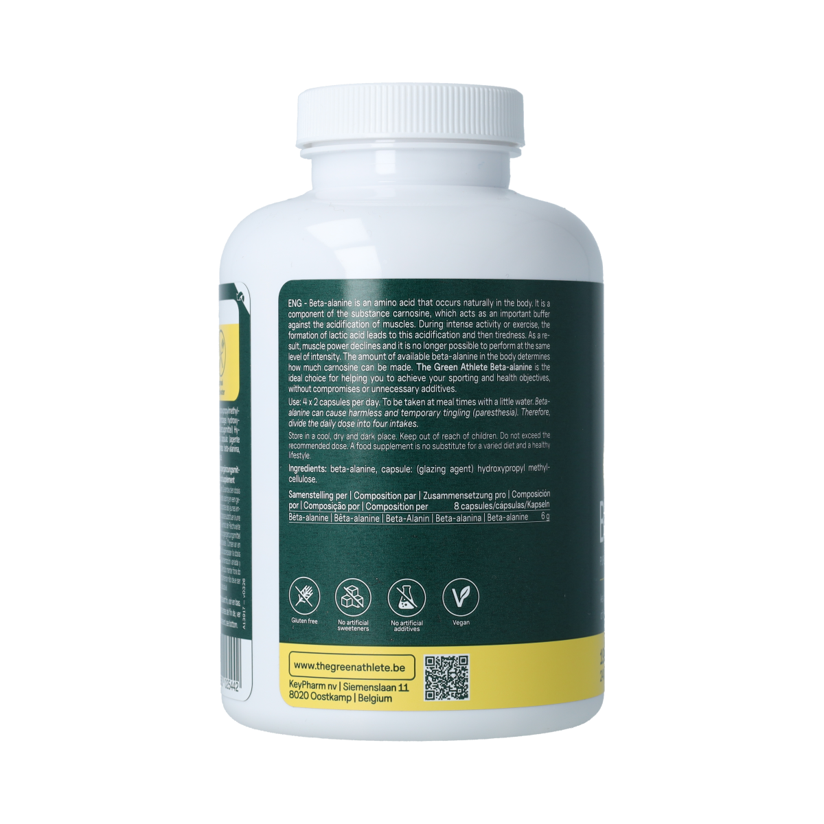 The Green Athlete TGA Beta-alanine 240.00 Capsules