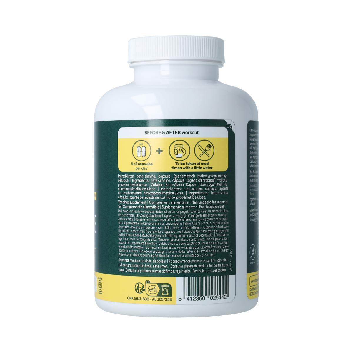 The Green Athlete TGA Beta-alanine 240.00 Capsules