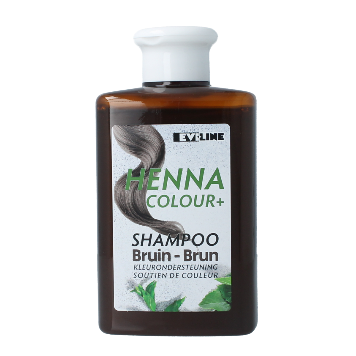 Henna Cure & Care Shampoo color plus bruin, 300ml, a Haarverzorging product for nourishing and coloring hair with natural henna.