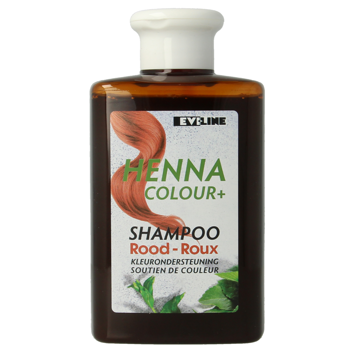 Henna Cure&Care shampoo for color-treated hair, 300ml bottle, nourishing hair care product with natural ingredients.