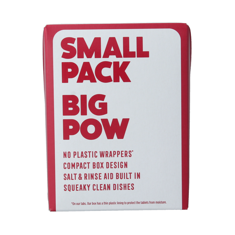 Ecover All-in-One dishwasher tablets in a box, eco-friendly dishwashing detergent for effective cleaning.