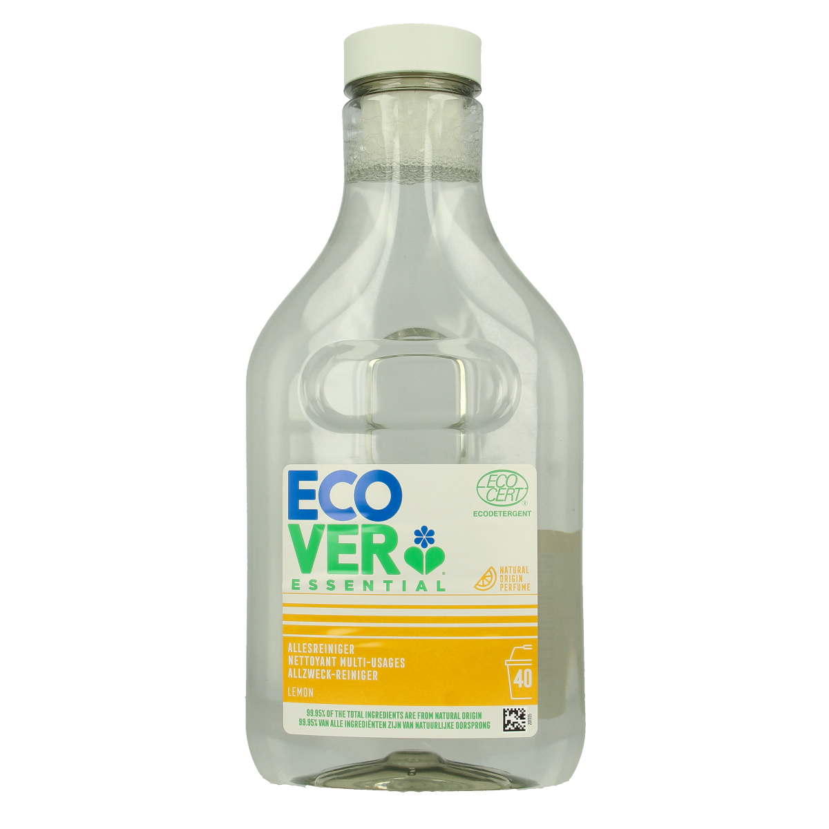 Ecover Essential citroen all-purpose cleaner in 1-liter bottle, natural cleaning product with citrus scent for household use