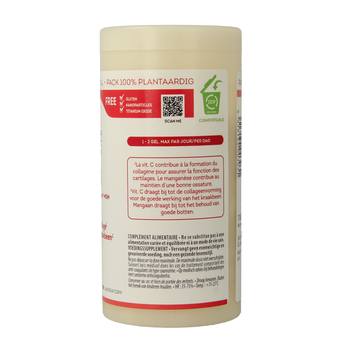 Be-Life Tricartil mineral supplement softgels featuring the product packaging with 120 softgels in a blister pack.