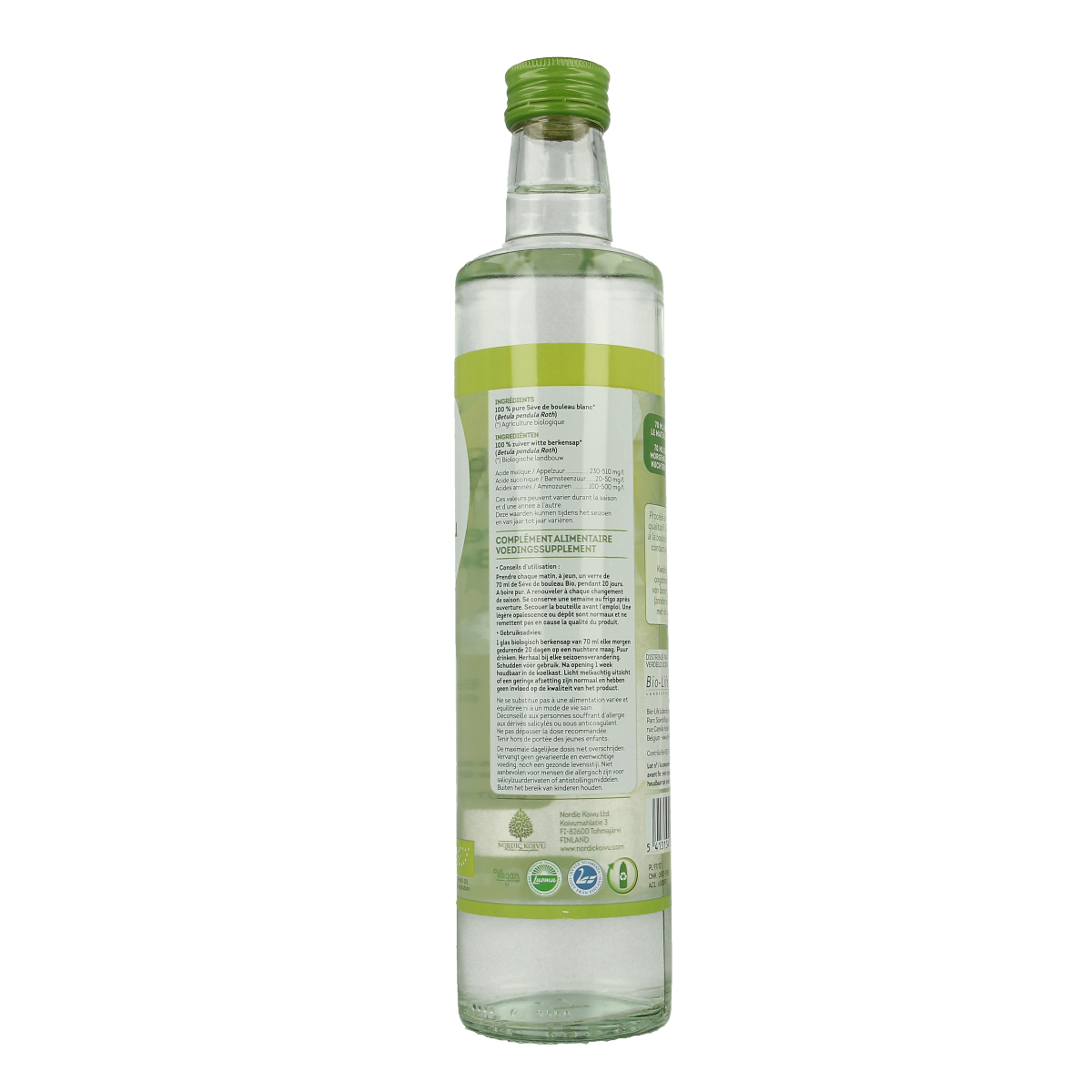 Be-Life Berkensap bio herbal supplement in 500ml bottle, featuring natural herbal ingredients and eco-friendly packaging.