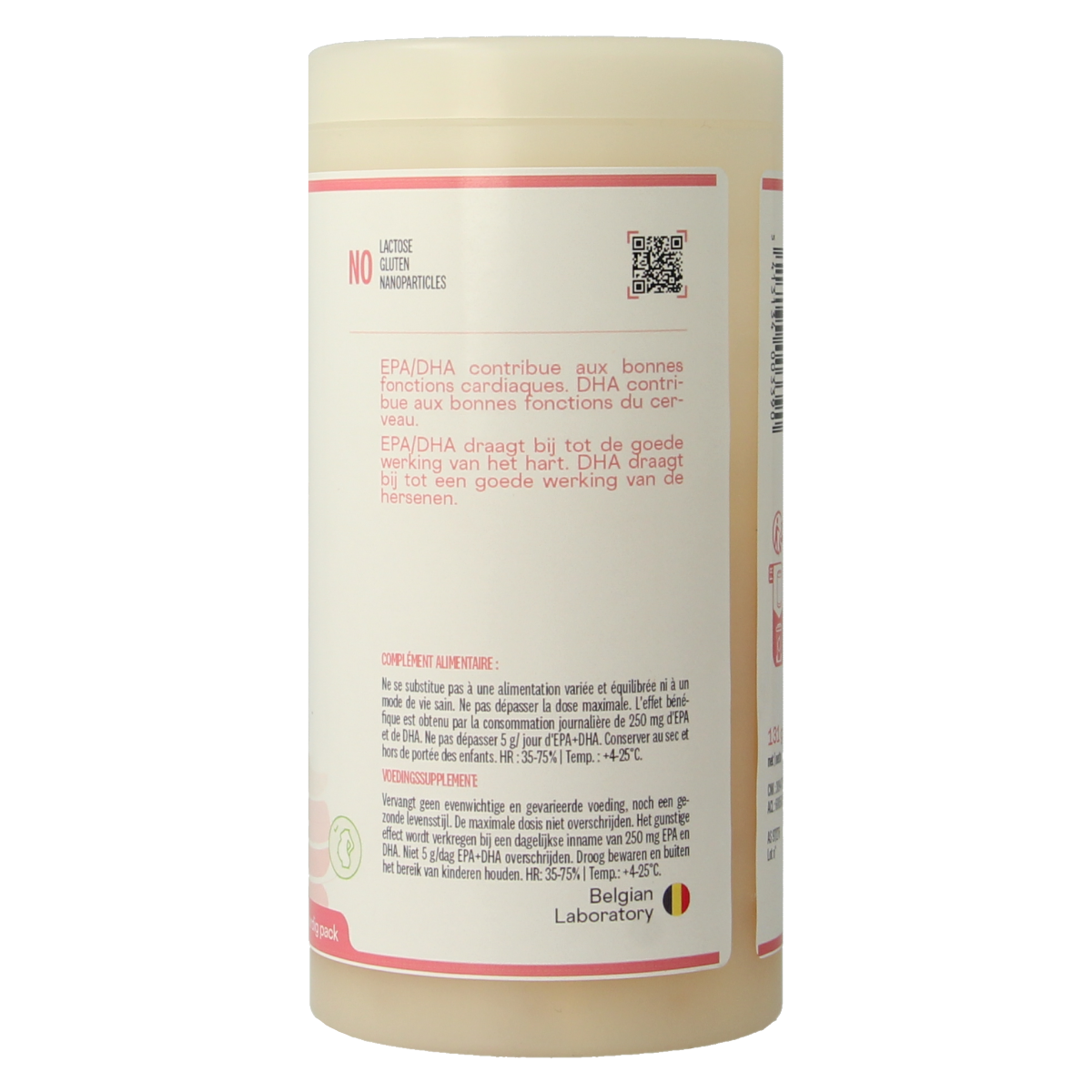 Be-Life Omega 3 Magnum 1400 Vetzuren capsules, showing the bottle with capsules inside on a white background.