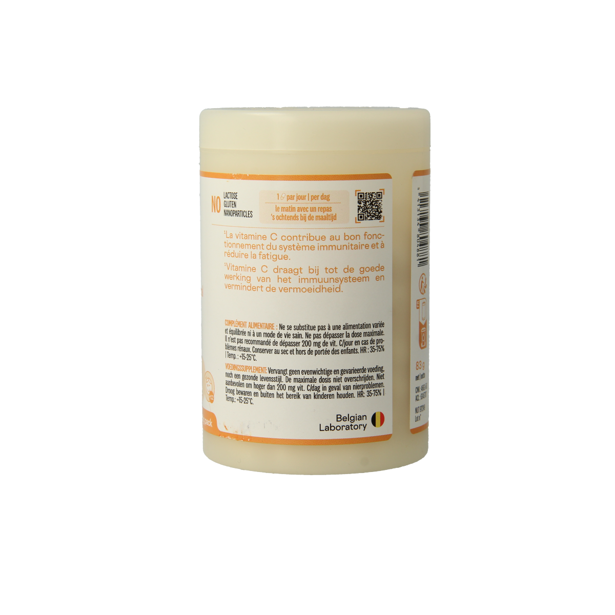 Be-Life Vitamine C 500 neutral capsules, 90-count, dietary supplement with natural vitamin C in a clear bottle