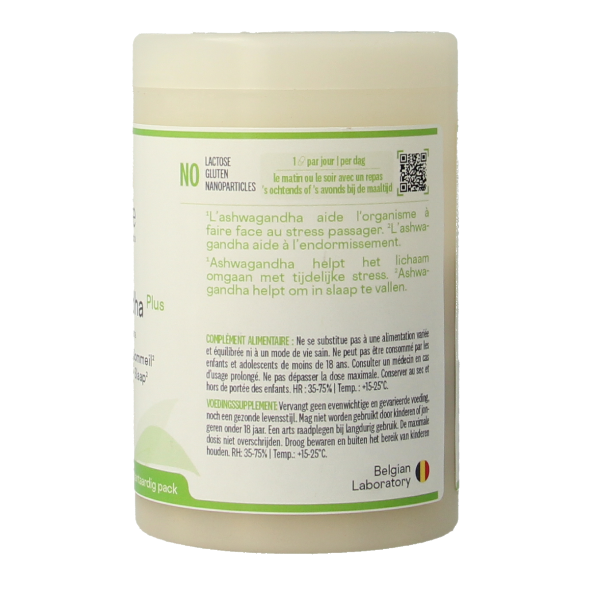 Be-Life Ashwagandha plus herbal supplement capsules, 60 count, natural adaptogen product for stress support.