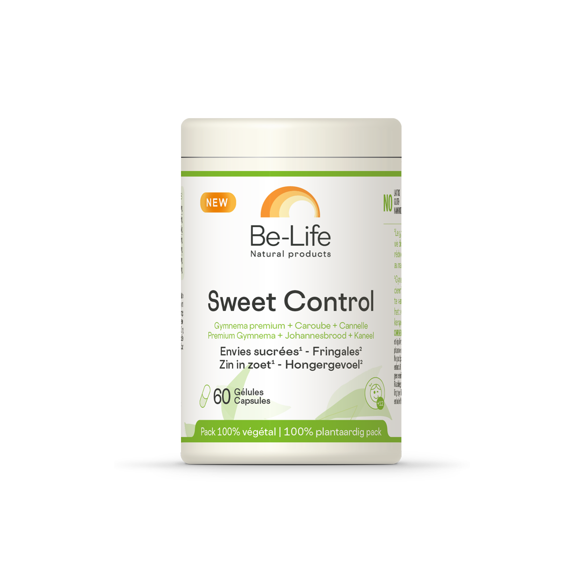 Be-Life Sweet Control herbal supplement capsules, natural kruidenpreparaten, 60-count bottle, for supporting healthy blood sugar levels
