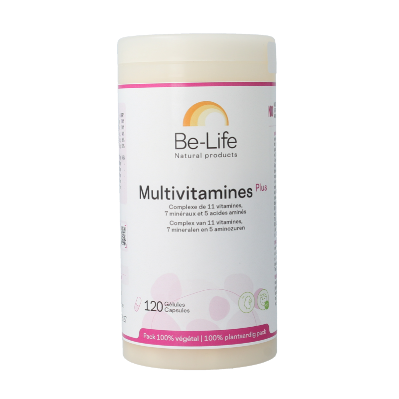 Be-Life multivitamin plus capsules, dietary supplement with 120 multi-vitamin pills for daily nutritional support.