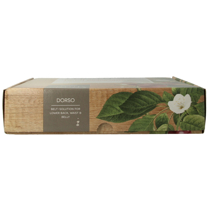 Kersepitje dorso cushion in beige 120x19cm, designed for back support, by Kersepitje.