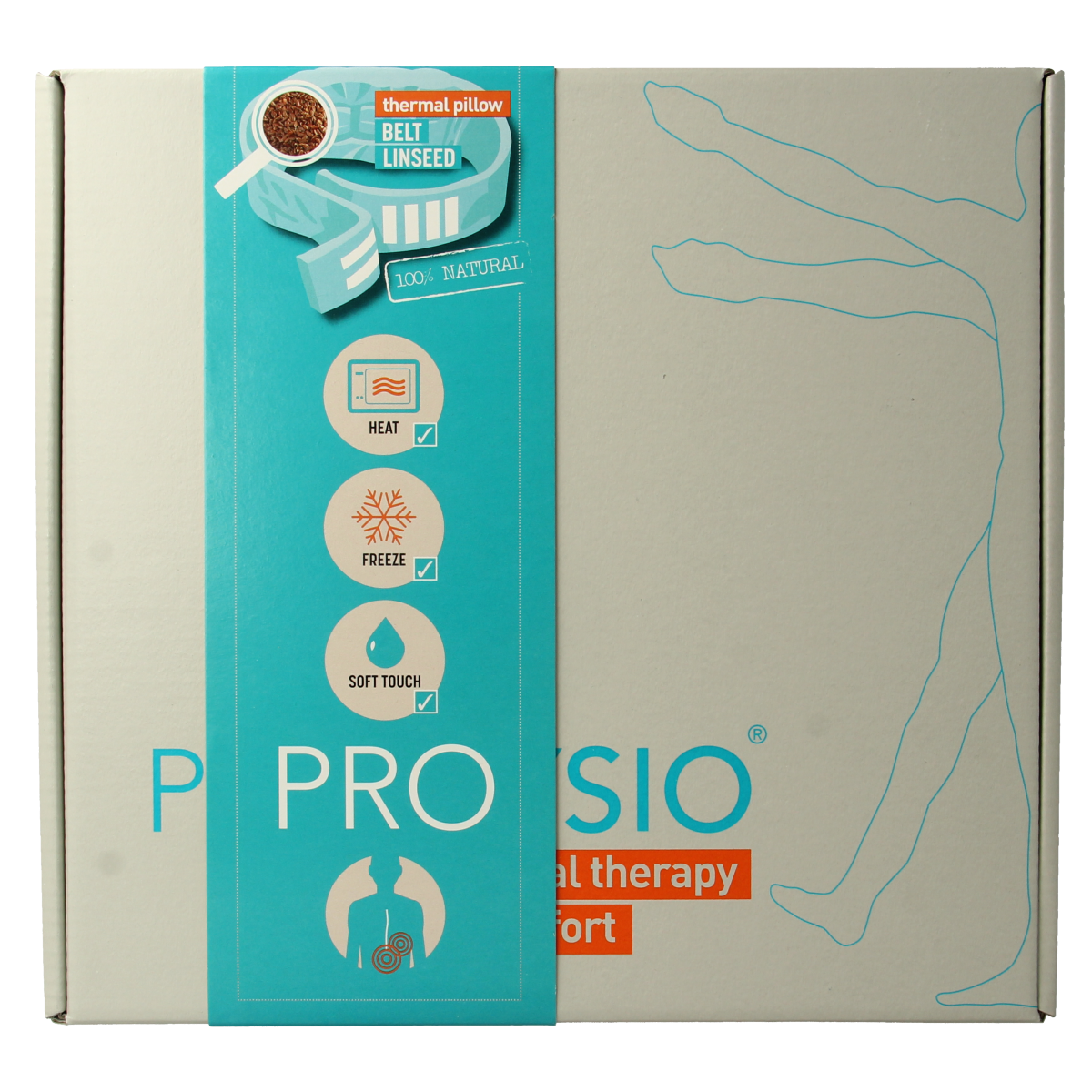 ProFysio Kussens belt cushion 12x17cm, soft foam support for therapeutic or comfort use, shown in the product image
