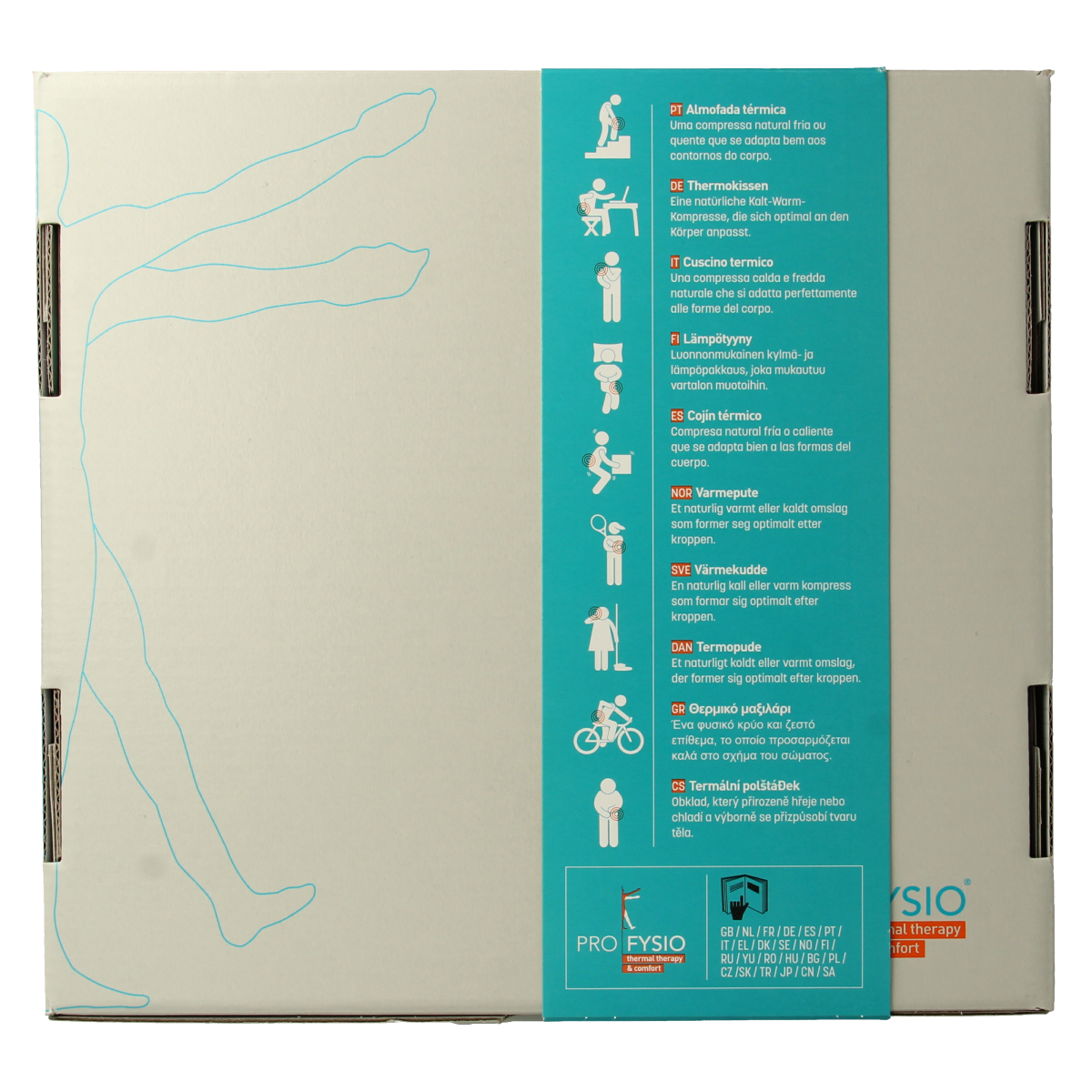 ProFysio Kussens belt cushion, 12x17cm, soft padding for ergonomic support, in neutral color, designed by ProFysio.