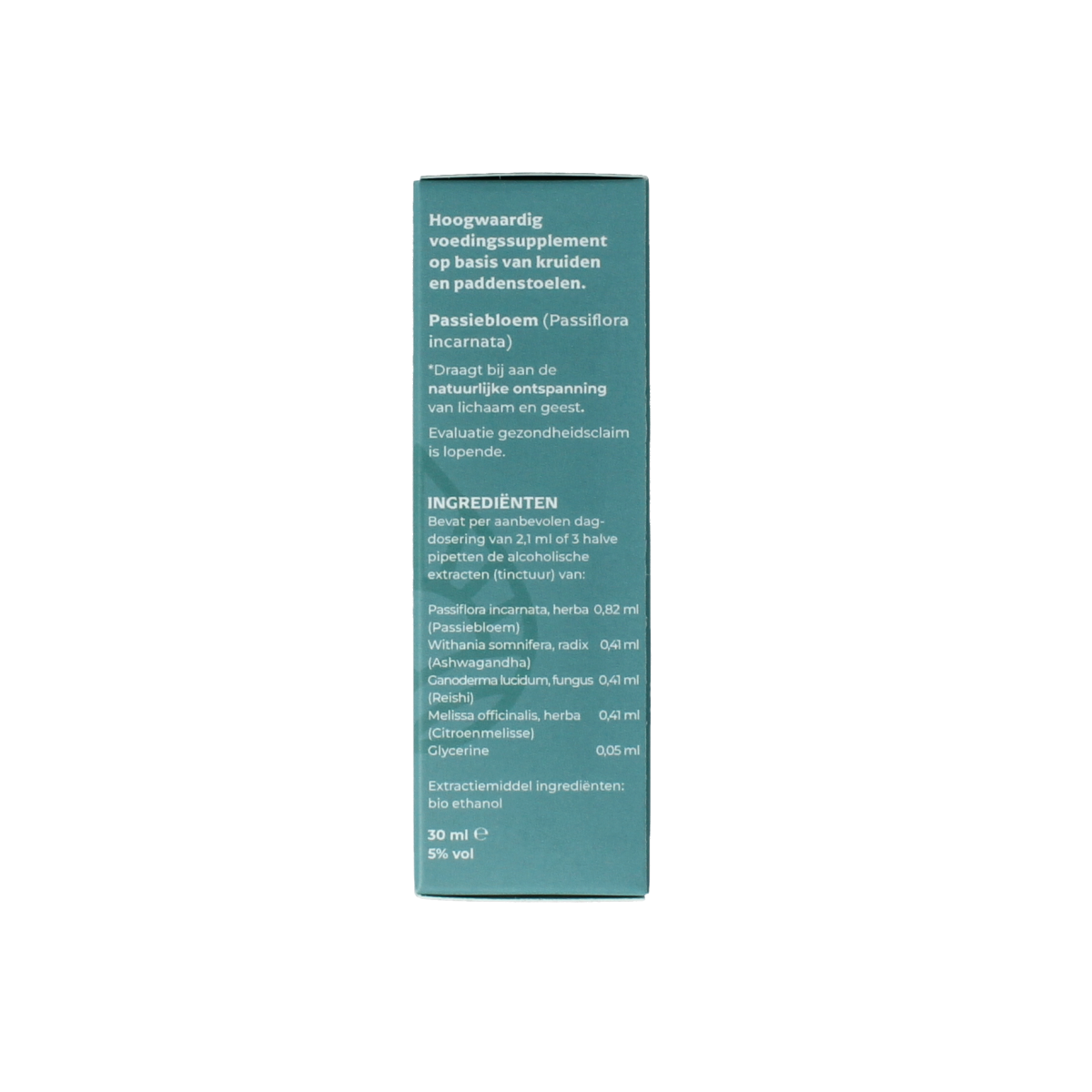 DRUP Kruiden paddenstoelextract relax in 30ml bottle, herbal supplement for relaxation, featuring natural plant extract.