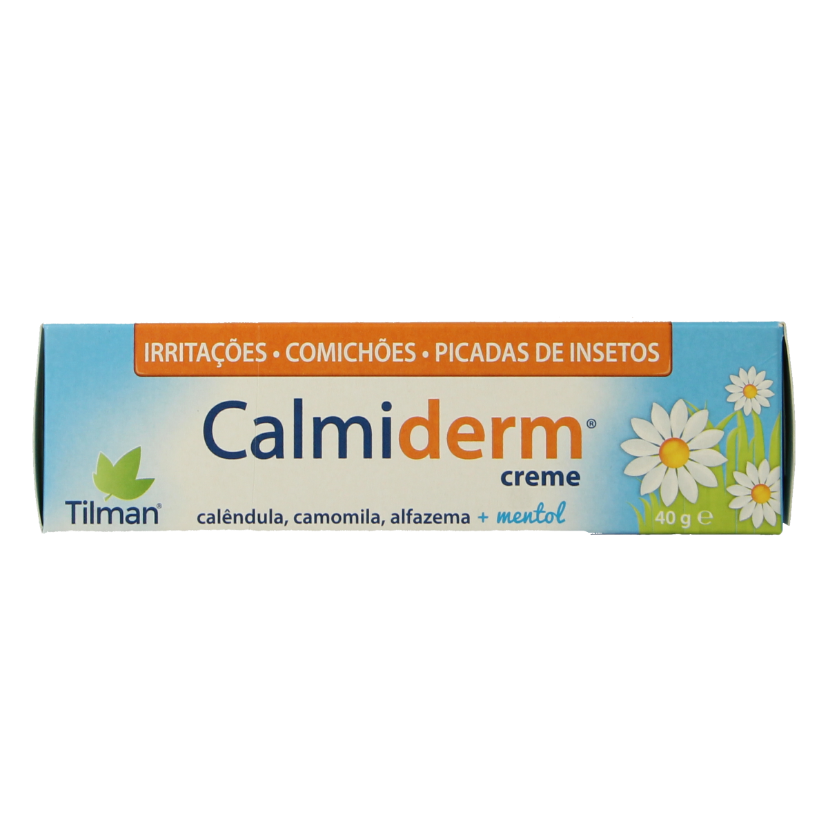 Naturapharma Calmiderm body care cream in a 40g tube, designed for skincare and soothing skin conditions.