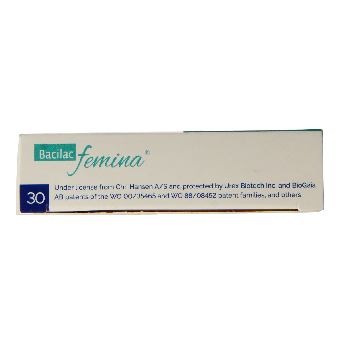 Memidis Pharma Bacilac Femina probiotic capsules, 30 count, featuring micro-organismen for digestive health.
