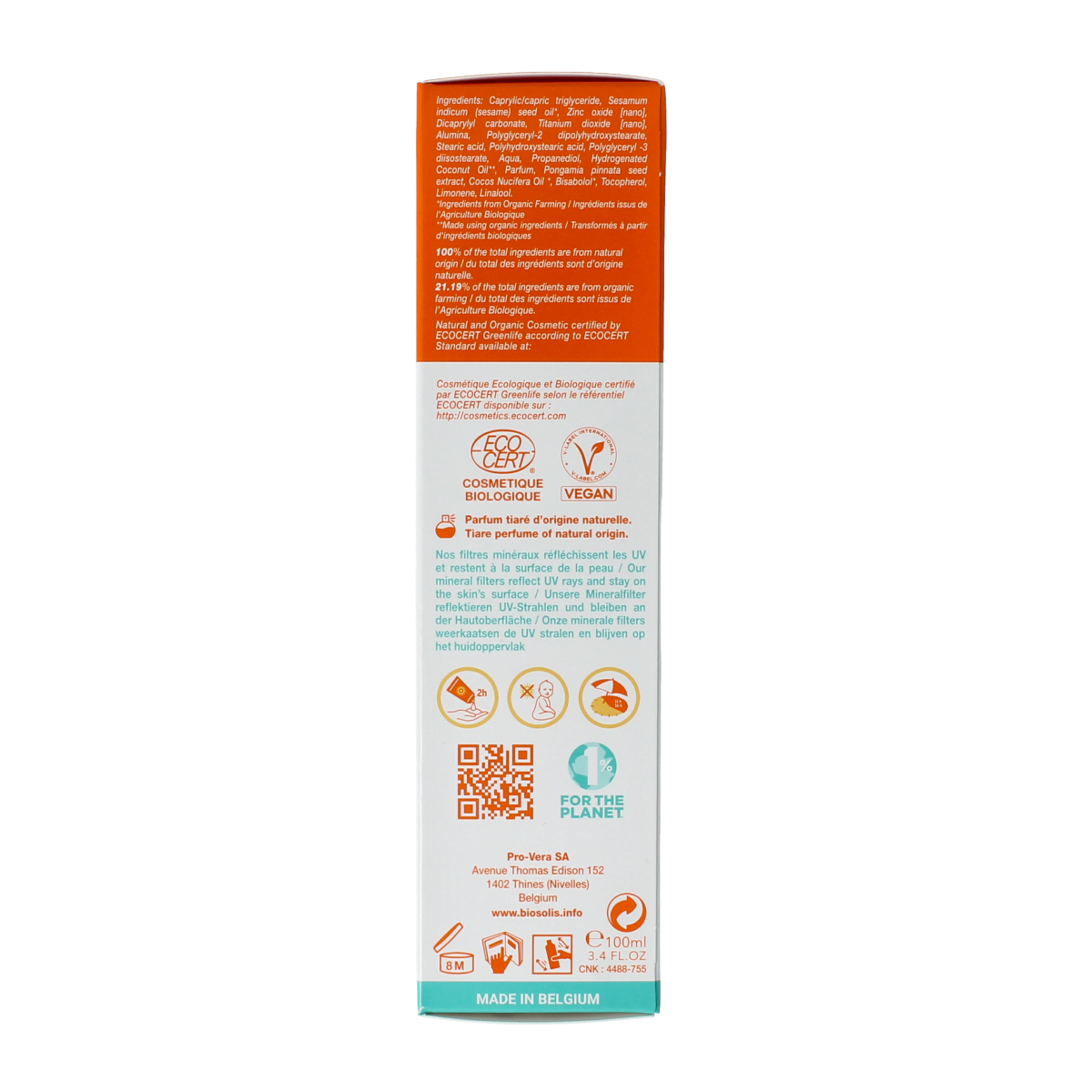 Biosolis SPF50 sun spray bottle, 100ml, outdoor sun protection product with natural ingredients and broad-spectrum SPF.