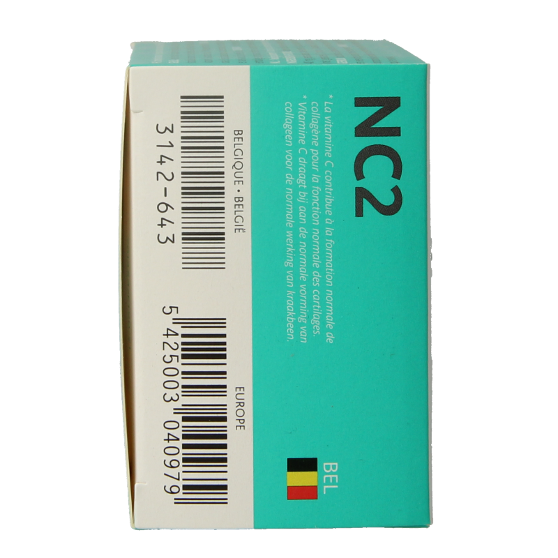 Trenker NC2 90 capsules mineral supplement bottle showing the label and capsules inside the container.