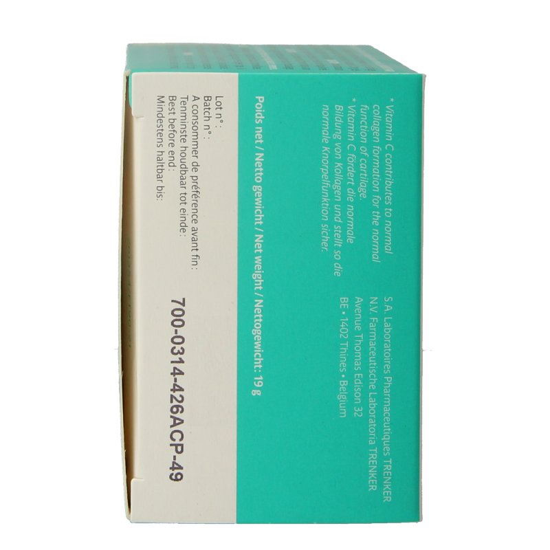 Trenker NC2 90 capsules mineral supplement with a white bottle and label, showcasing the product's packaging and capsules inside.