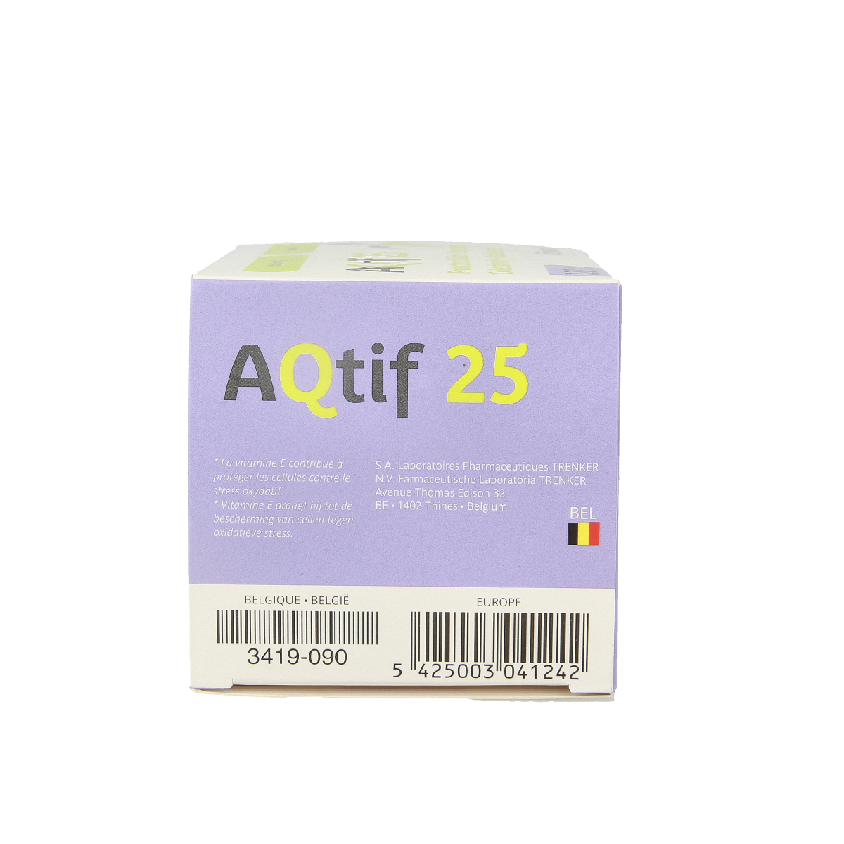 Trenker Aqtif 25 multivitamin capsules in a bottle, dietary supplement for overall health and wellness