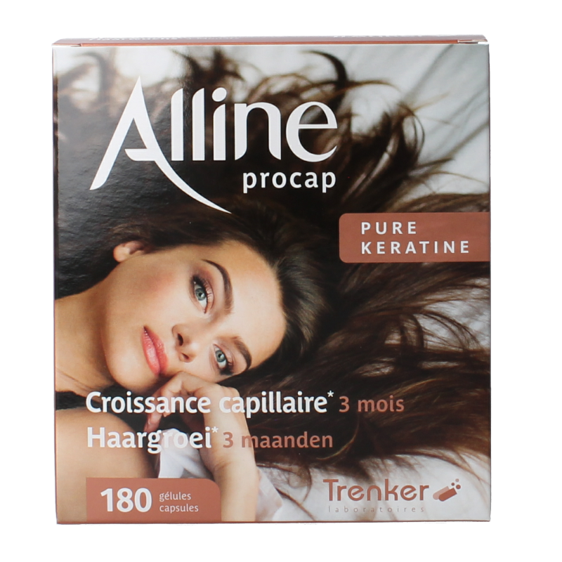 Trenker Alline Procap 180 capsules, multivitamin supplement with various vitamins and nutrients in a clear bottle.