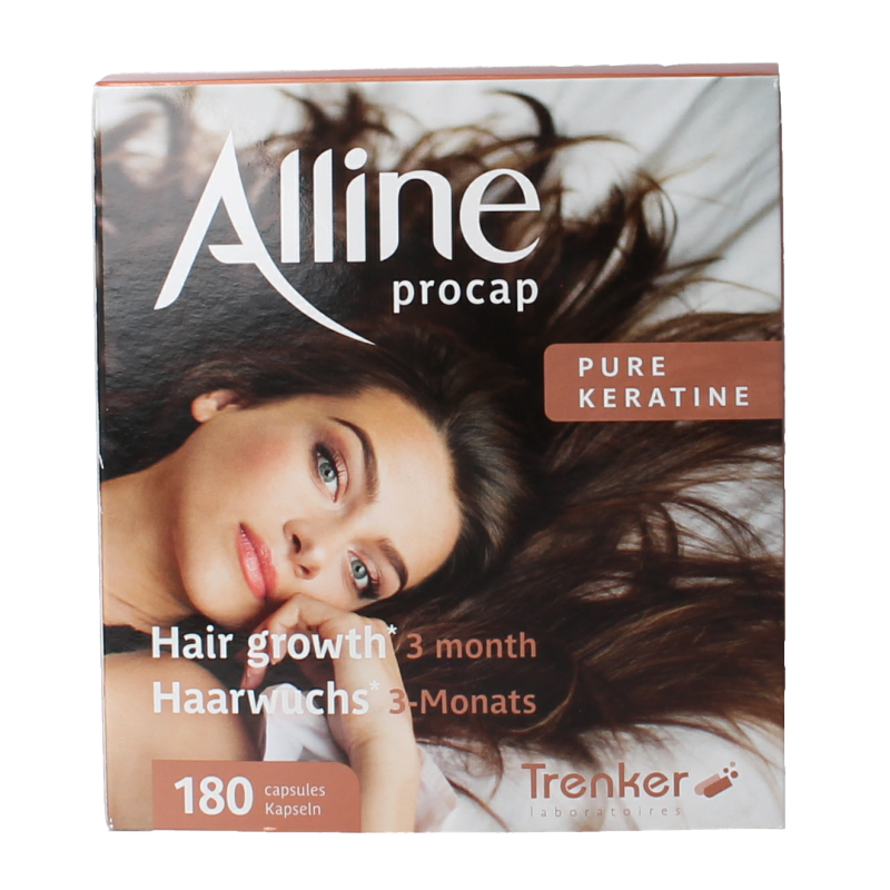 Trenker Alline Procap 180 capsules, multivitamin supplement with assorted vitamins in a clear plastic bottle.