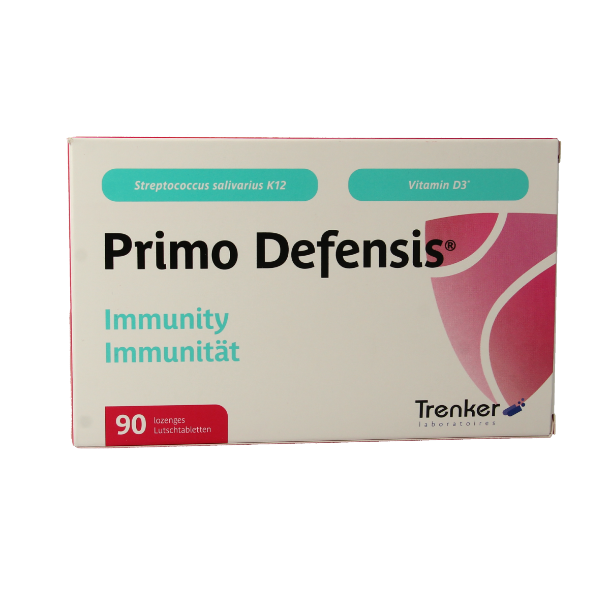 Trenker Primo Defensis multivitamin chewable tablets, dietary supplement with vitamins and minerals for immune support.