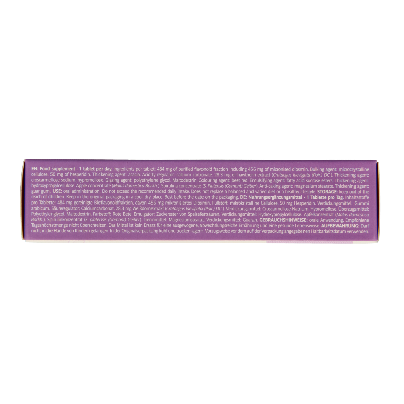 Trenker Venosa 30 herbal supplement tablets in a blister pack, natural herbal preparation for overall health support.