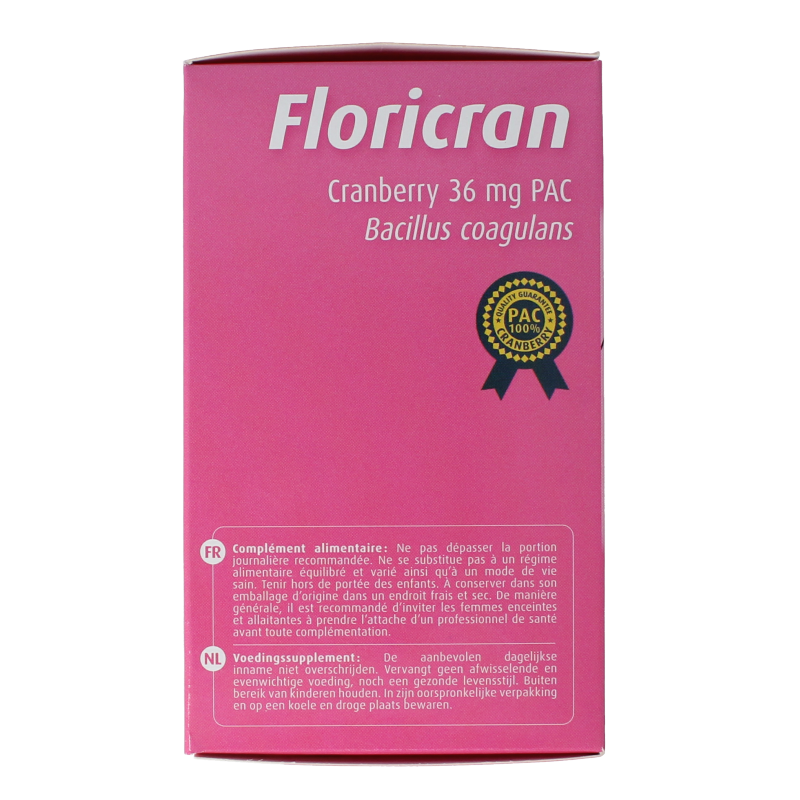 Trenker Floricran herbal supplement capsules in a bottle, natural remedy for health support, featuring herbal ingredients.