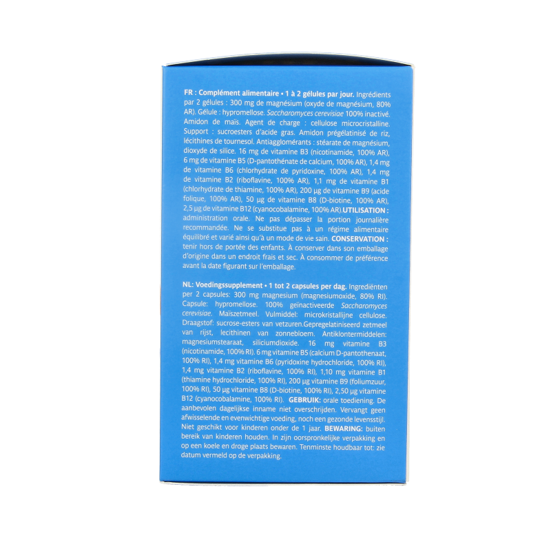 Trenker Magnesis mineral supplement in 180 capsules, showing the bottle with capsules inside and label details.