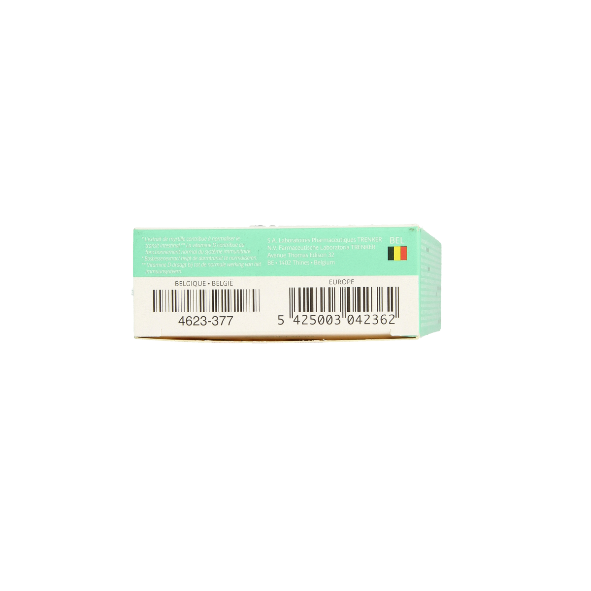 Trenker Imutis max 30 capsules containing micro-organisms, shown in a bottle with a label.
