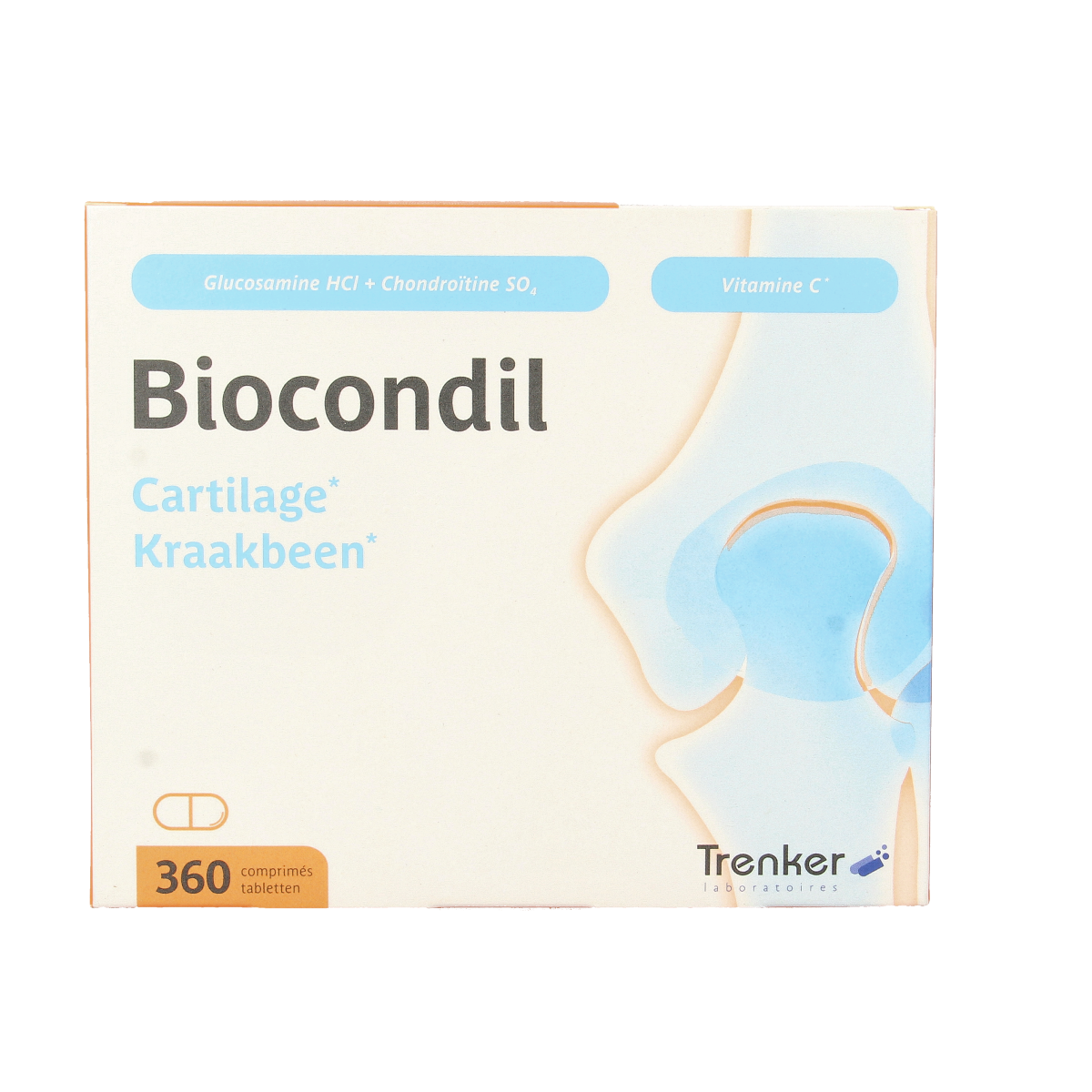 Trenker Biocondil chondroitine glucosamine multivitamin tablets, mineral supplement, 360 count, supplement for joint health