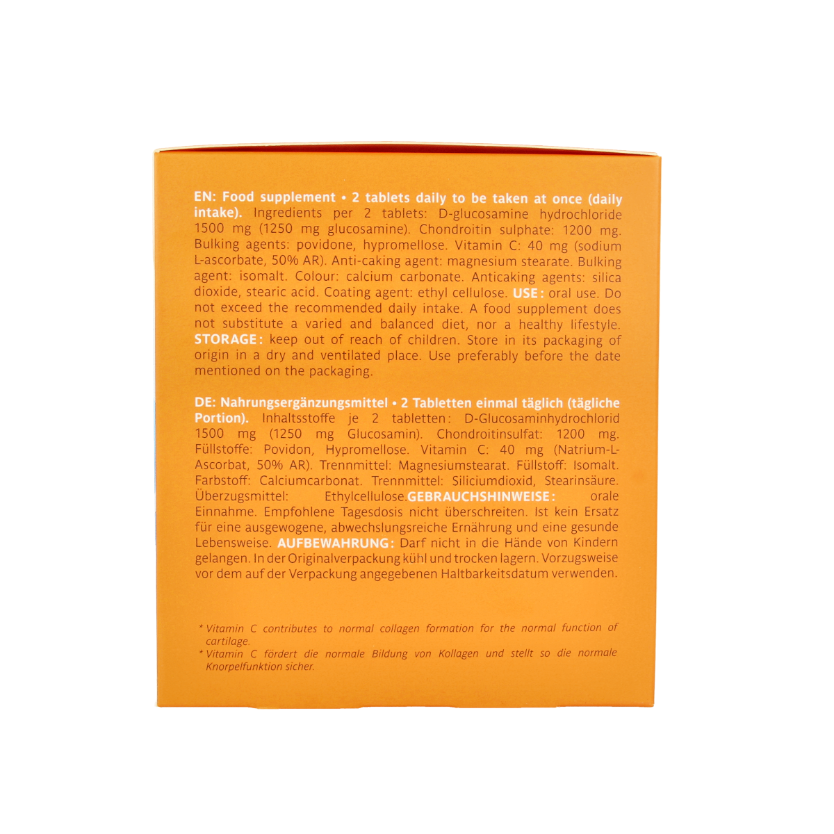 Trenker Biocondil chondroitine glucosamine with vitamin C, mineral supplement, 360 tablets, dietary joint health support
