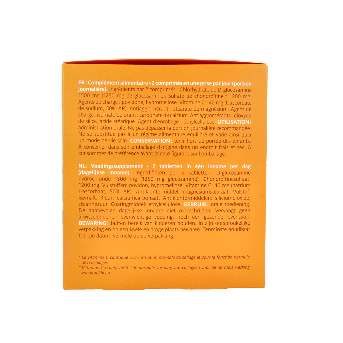 Trenker Biocondil chondroitine glucosamine with vitamin C, mineral supplement in a bottle of 360 tablets.