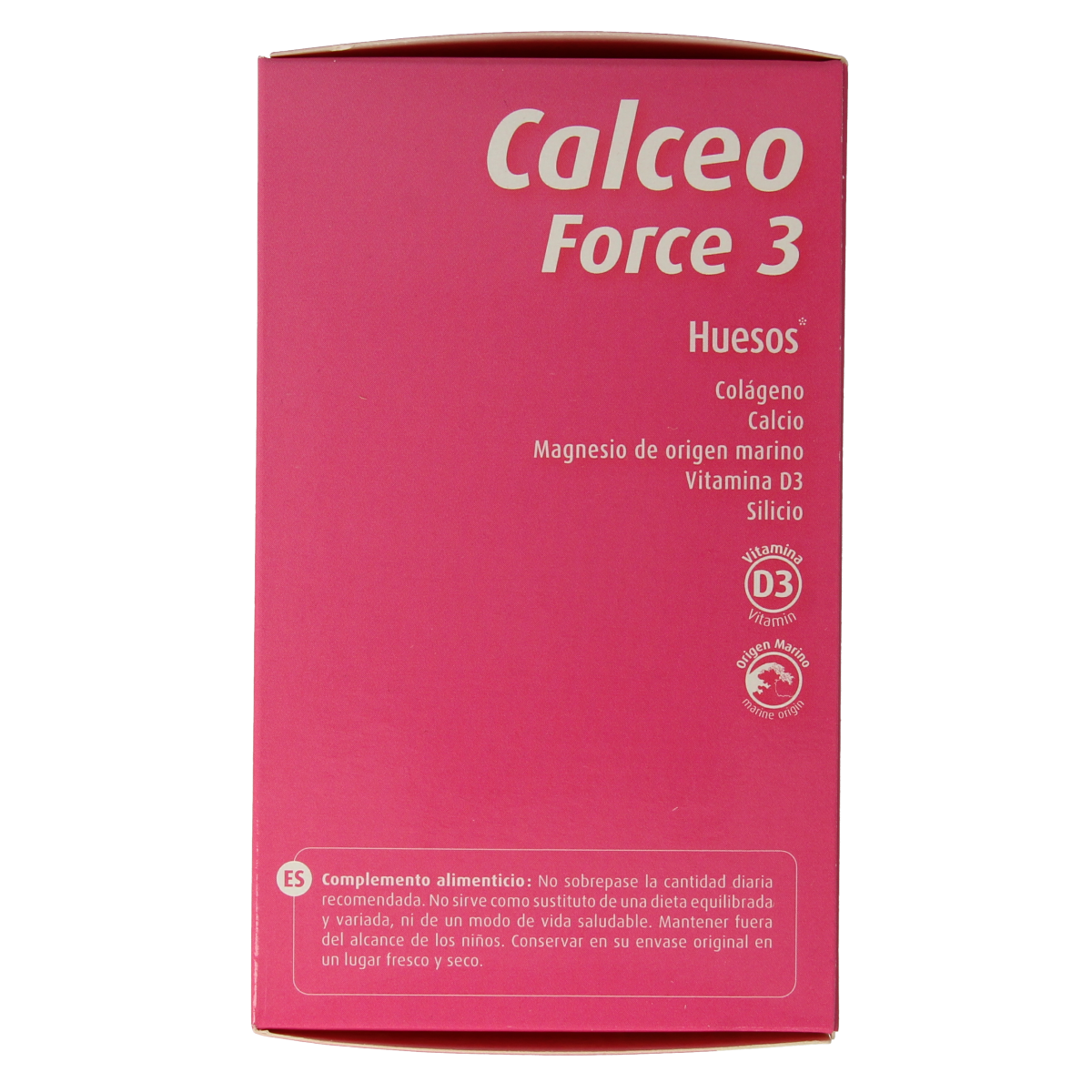 Orthonat Calceo Force 3 mineral supplement tablets, dietary supplement for bone health, in a blister pack.