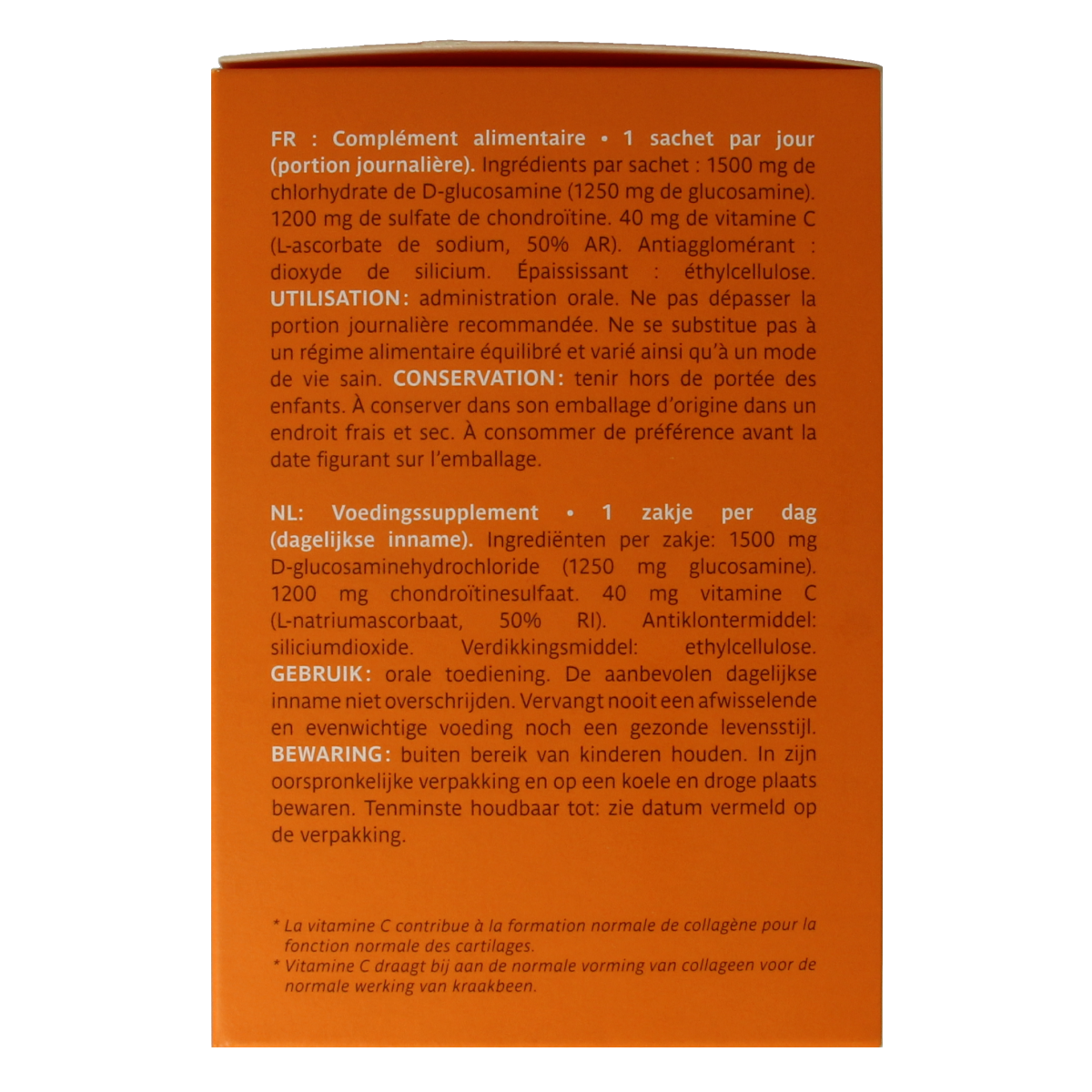 Trenker Biocondil cartilage and joint support mineral supplement in 90 sachets, featuring colorful packaging and product branding.