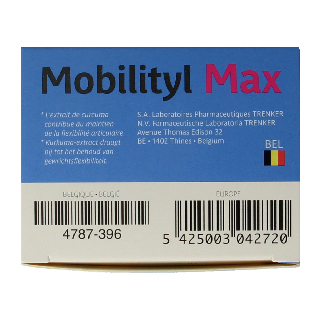 Trenker Mobilityl Max herbal supplement tablets in a bottle, designed to support joint and mobility health.