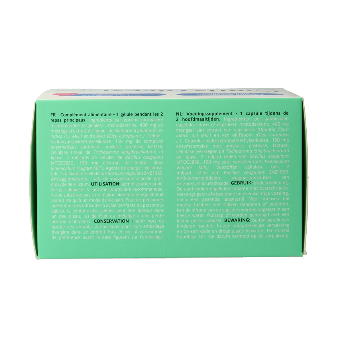 Trenker Imutis Digest micro-organisms capsules, 120 count, in a bottle with capsules visible inside.