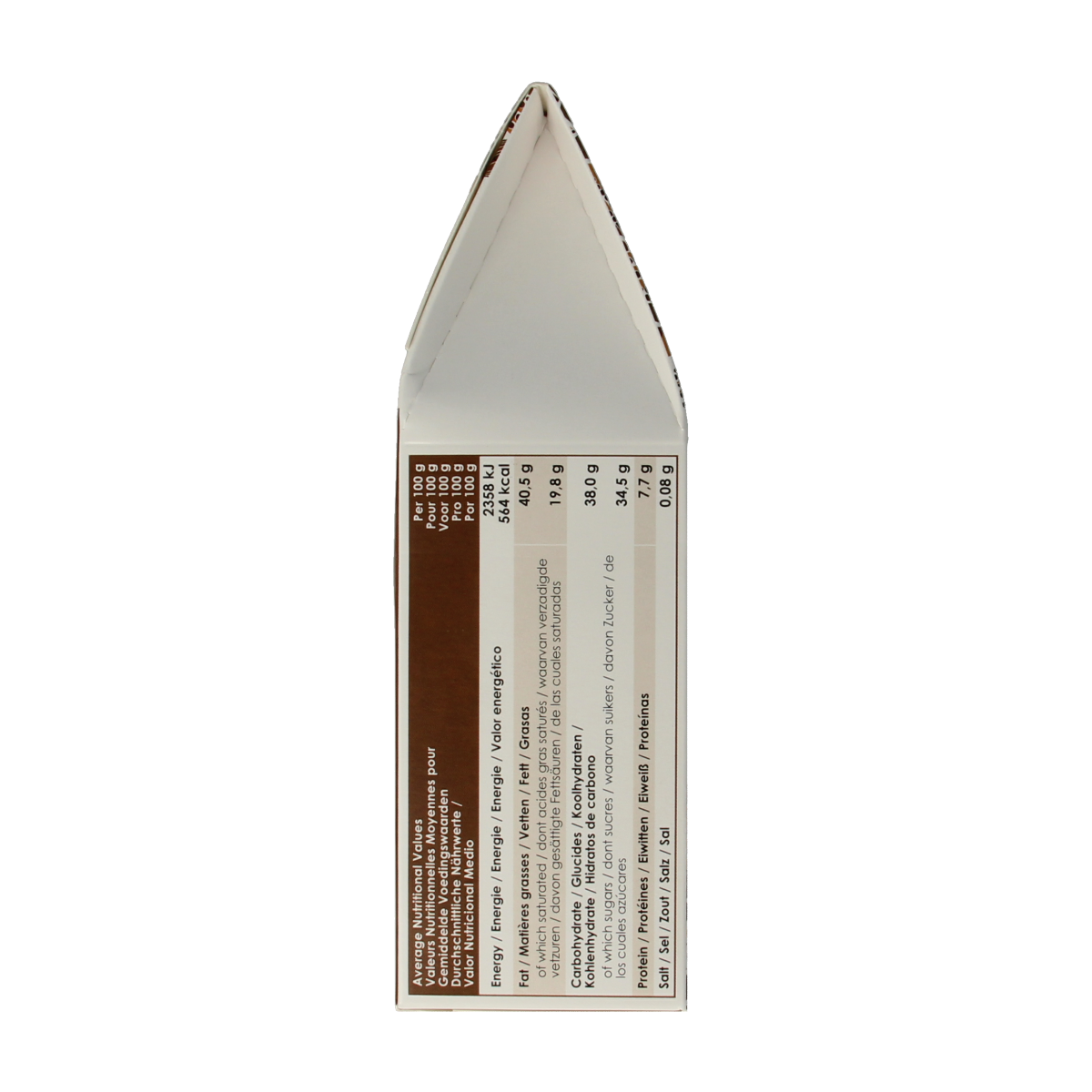 Belvas Flaked Truffles bio chocolate in 100g package, featuring delicate, textured chocolate flakes from Belgian brand Belvas.