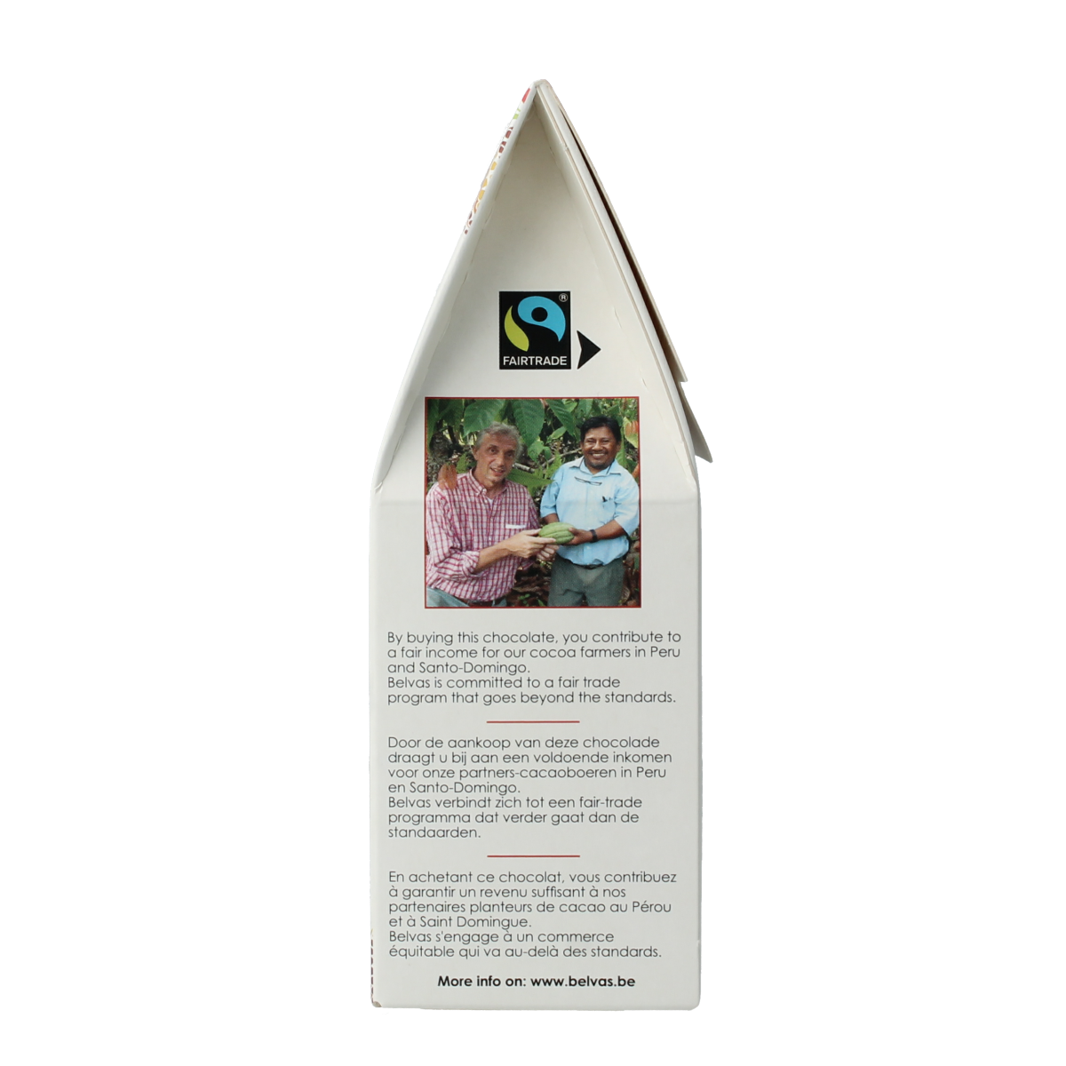 Belvas Kokos Rocher bio chocolate bar, 100g, with coconut and chocolate, shown in the image.