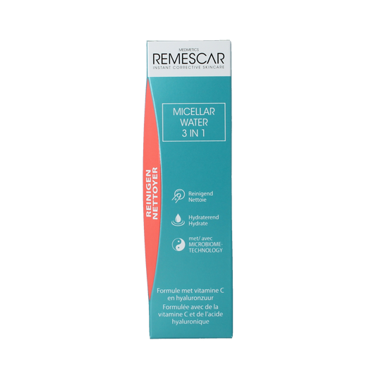 Remescar Micellar Cleansing Water 3-in-1 200ml for gentle facial cleansing and makeup removal