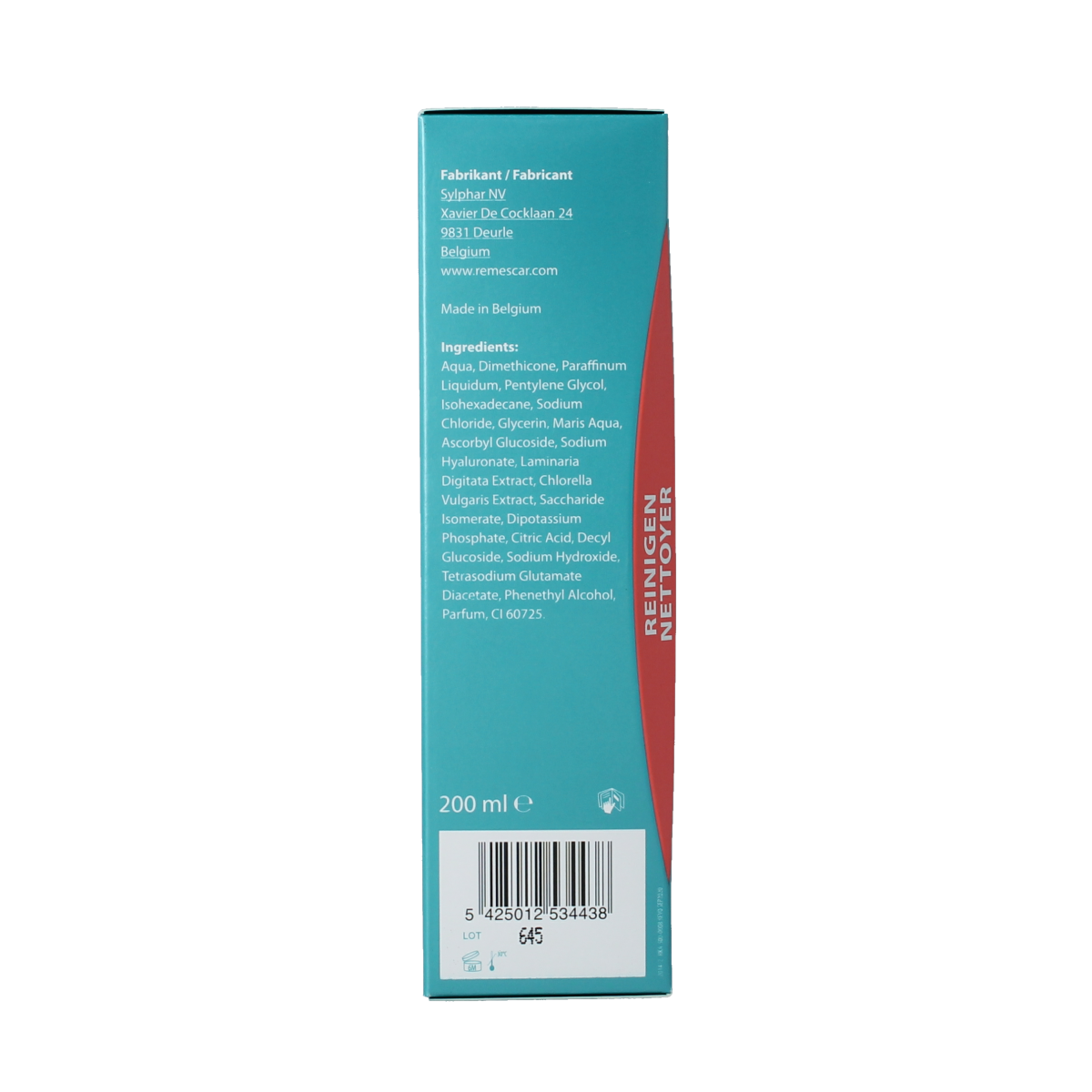 Remescar Micellar Cleansing Water 3-in-1, 200ml, facial skincare product with gentle micellar solution for cleansing and refreshing skin.