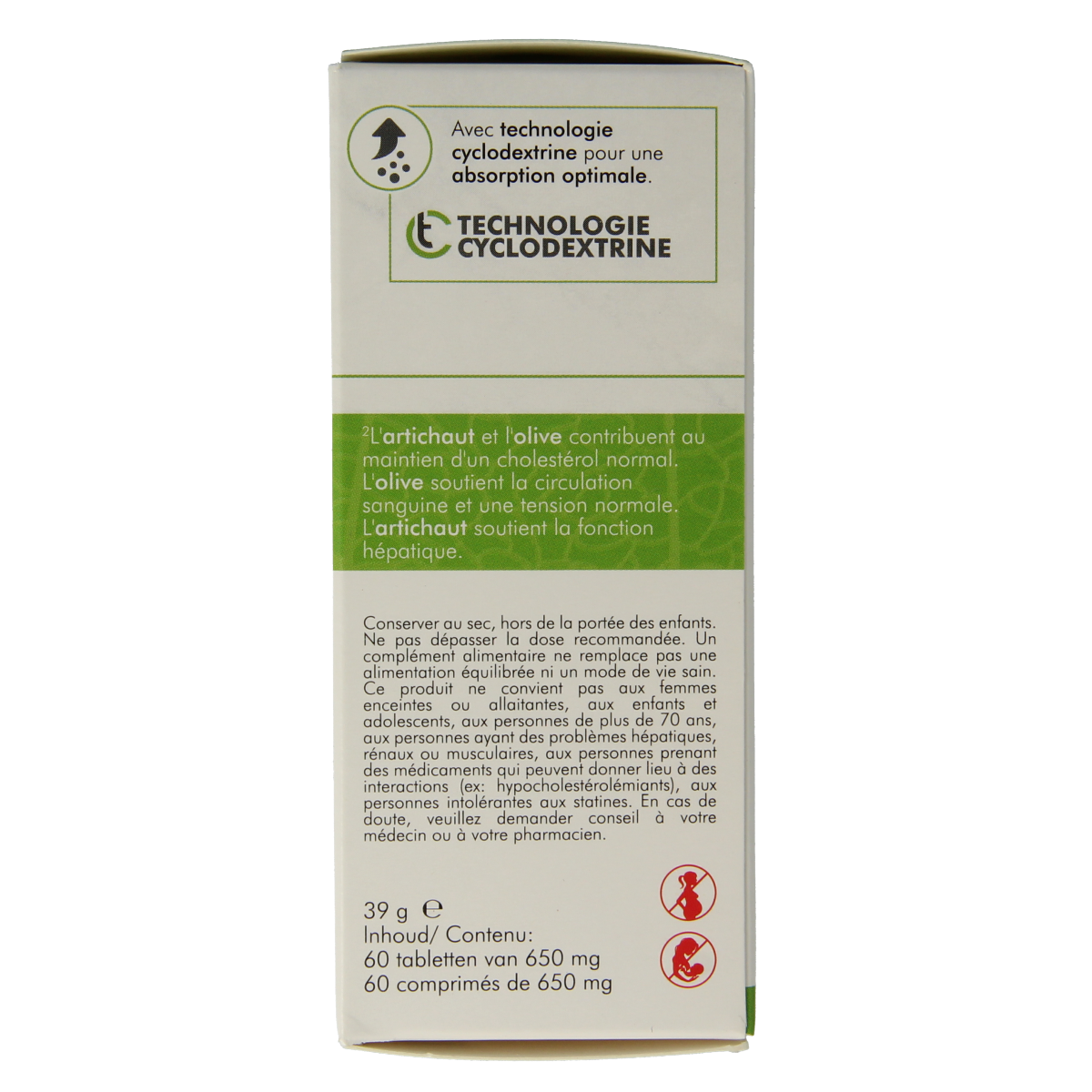 SoriaBel Cynastan CT 60 tablets herbal supplement in a white bottle with label, displayed on a plain background.