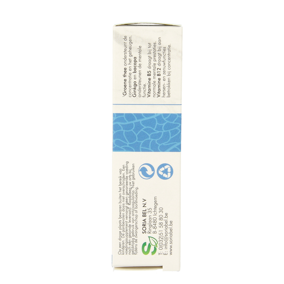 SoriaBel Supergenius CT 20.00 herbal supplement tablets in a blister pack, natural herbal remedy by SoriaBel.