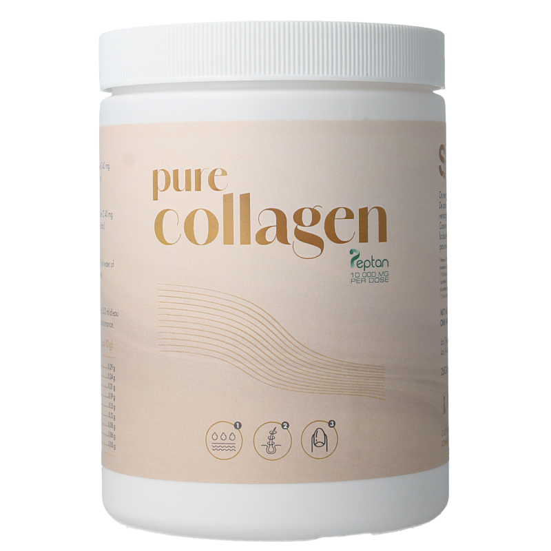 SoriaBel Collageen Peptan powder in a 350g container, herbal supplement with collagen peptides for skin and joint health.