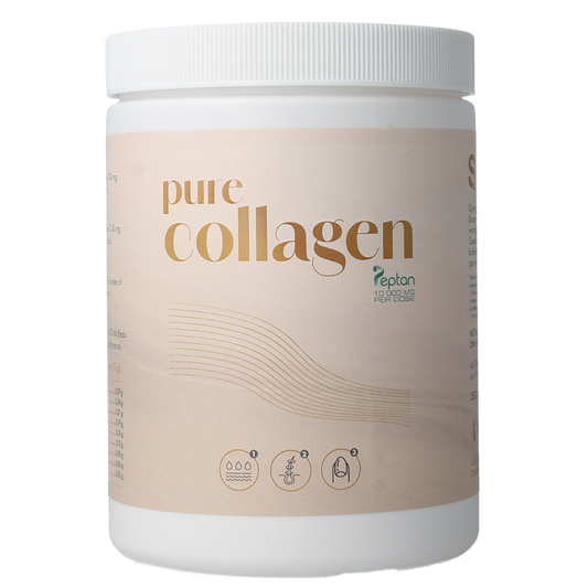 SoriaBel Collageen Peptan powder in a 350g container, herbal supplement with collagen peptides for skin and joint health.