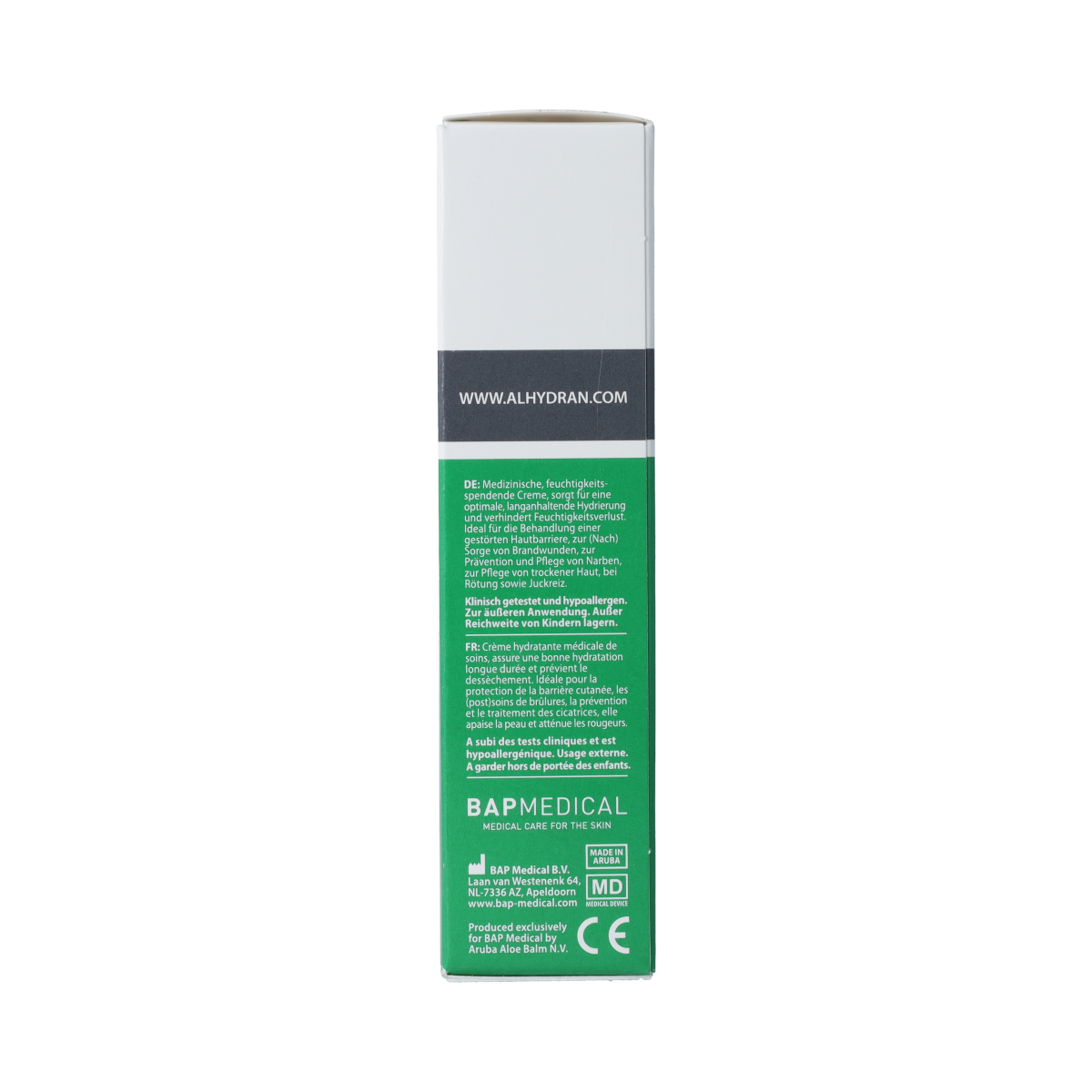 Bap Medical Alhydran gel in 30ml tube, body skincare product for hydration and skin care, shown in the image.