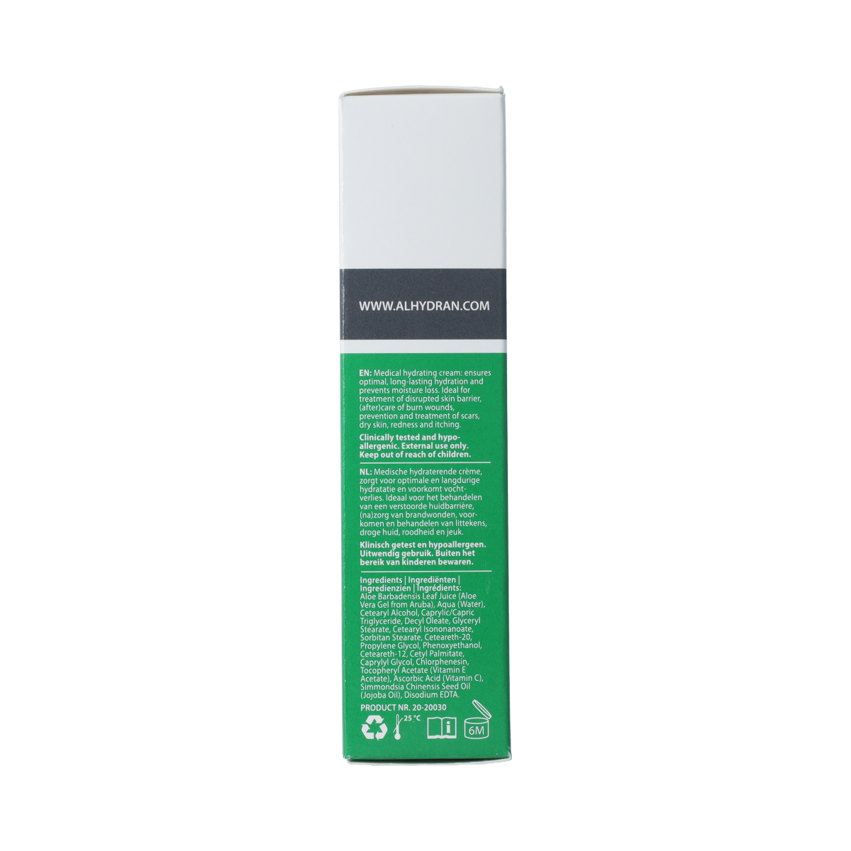 Bap Medical Alhydran gel 30ml, a body care product with soothing, transparent gel in a clear bottle.